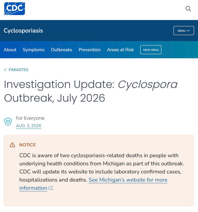 Investigation Update Cyclospora Outbreak, July 2026  Cyclosporiasis  C.jpg