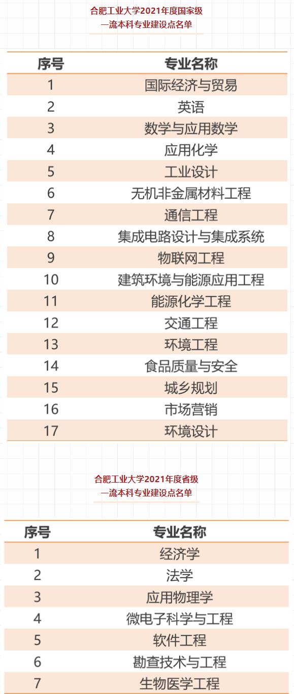 合肥工业大学王牌专业_最好的专业是什么