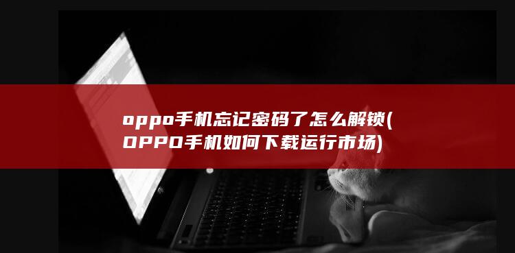 oppo手机忘记密码了怎么解锁