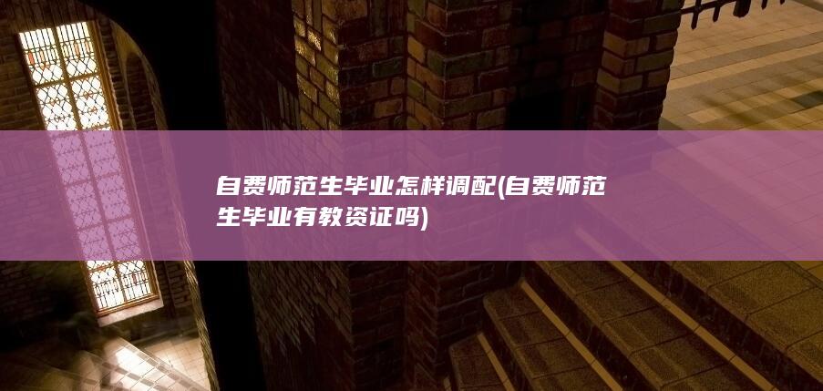 自费师范生毕业有教资证吗
