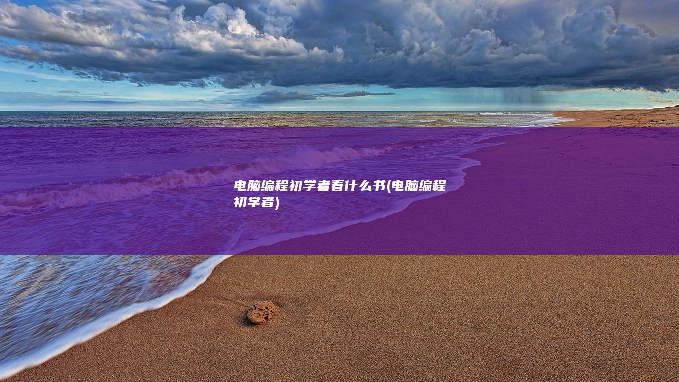 电脑编程初学者看什么书