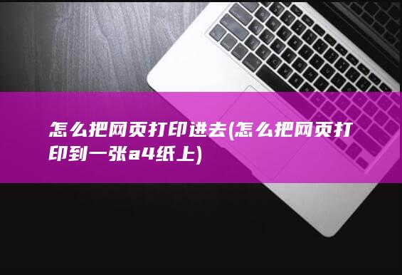 怎么把网页打印进去