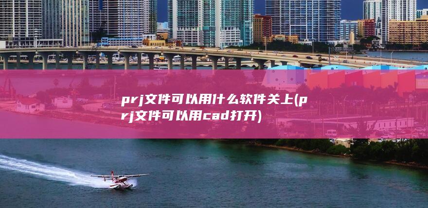 prj文件可以用什么软件关上